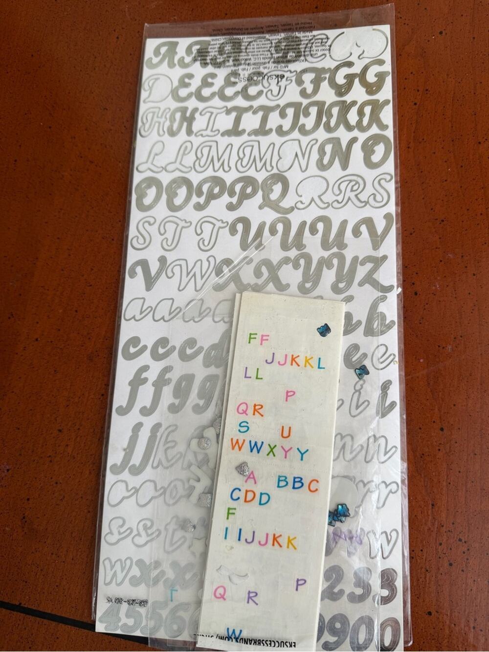 🗽Assorted Used Alphabet Sticker Sheet